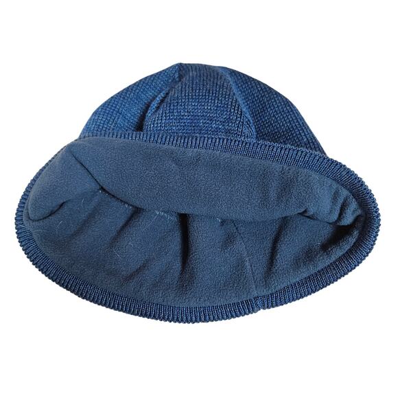 Blue Knitted Northface Beanie Unisex One Size Warm Hat Pre-owned Good Condition - Picture 6 of 8